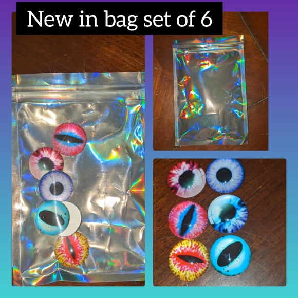 5/$25 6 sticker backed dragon eyeCraft supplies set. - Picture 3 of 4